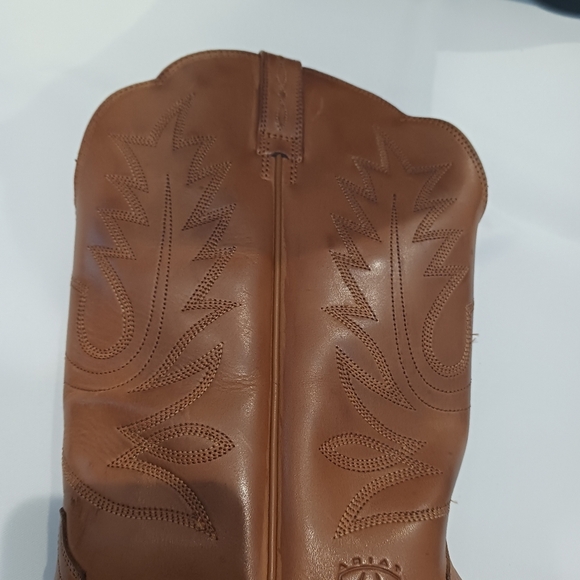 10/11B Ariat Womens Western Boots Cowboy Leather Brown Style 15718 - Picture 8 of 14